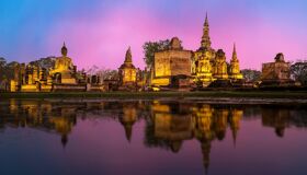 Capture the authentic charm of Sukhothai’s lush scene